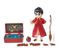 Wizarding World Harry Potter - Muñeca de 20 cm + Accesorios Harry Potter Quidditch - Figura de Harry Potter - con 10 Accesorios - Juguete Harry Potter - Accesorio para niños de 6 años y más