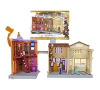 Wizarding World Harry Potter, set de juego 3 en 1 del Callejón Diagon Magical Minis con luces y sonidos, 2 figuras y 21 accesorios, juguetes para niños a partir de 6 años