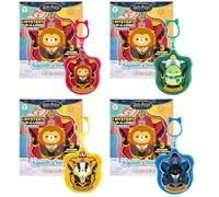 Wizarding World Jazwares Squish-A-Longs - Juego de 4 cajas ciegas de Harry Potter de la serie 1 cada una contiene 1 Clip-A-Long, 1 anillo y 3 mini Squish)