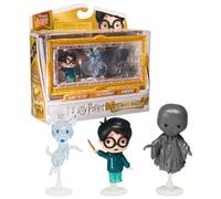 WIZARDING WORLD - PACK 3 FIGURAS HARRY POTTER Y EL PRISIONERO DE AZKABAN AÑO 3: HARRY, PATRONUS CIERVO, DEMENTOR Y CAJA DE EXHIBICIÓN - 6069437 - Juegos Infantiles - Juguetes Niños 6 Años +