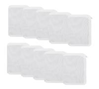 WizeFolk 10 bolsas filtrantes de malla para acuario, 11 x 7 cm, bolsas filtrantes reutilizables de nailon con cremallera de plástico, para resinas extra finas, filtro de carbón activado (blanco)