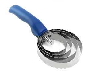 WizeFolk - Cepillo para picazón de caballo, peine para curry de caballo de metal, H4 anillas, peine de acero inoxidable apto para caballos, ovejas y vacas (azul)