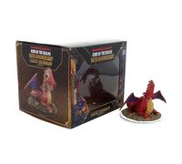 WizKids D&D Icons of The Realms: 50th Anniversary - Miniatura clásica de dragón rojo en caja | Figura de Calabozos y Dragones