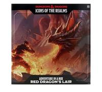 WizKids D&D Icons of The Realms: Adventure in a Box - Red Dragon's Lair | Miniaturas de Calabozos y Dragones | Juego en caja | Figura de dragón