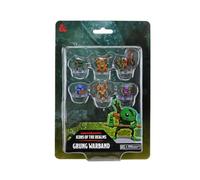 WizKids- D&D Icons of The Realms: Grung Warband. 6 Piece Pre-Painted Miniature Set Monster Ejército Accesorio de Juego, Liso, Color Verde, Large (96123)