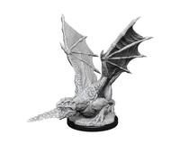 WizKids Blanco D&D Nolzur's Marvelous Miniatures: White Dragon Wyrmling, Small (223156)