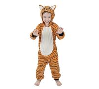 Wizland Conjunto de Traje Onesie de Tigre para Niños, Enterizo de Tigre con Cola, Traje Animal Unisex para Niños y Niñas Tamaño XXL 12-14 años