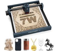 WIZMAKER Grabador láser, grabador de madera de 7 W, área de tallado de 300 x 300 mm, velocidad de procesamiento de 10000 mm/min, compatible con Lasergrbl&Lightburn, nivel de seguridad clase 4
