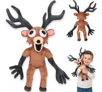 wiztex 99 Noches en el Bosque Peluche - 36 cm Stuffed Animal de algodón PP - Regalo para niños y coleccionistas - Figura de Peluche de fantasía de 99 Noches en el Bosque (Ciervo Beige)