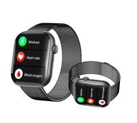 Wizvox 2025 Reloj Inteligente - el j edid r 2.10" Reloj De Mujer Inteligente Conectividad Bluetooth Vital Regalo Festivo F580731,BlackMilan