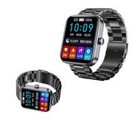 Wizvox 2025 Smartwatch - 1.9" Reloj Cuenta Pasos Hombre Notificaciones Inteligentes Monitor De Presión Arterial F21pro0727,BlackSteel