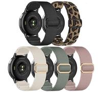Wizvv 5 paquetes de 20 mm de nailon pulsera compatible con Amazfit Active 2/GTS 4/GTS 3/GTS 2/GTS 4 Mini/GTS 2 Mini/Bip U Pro/Bip 3 Pro/Bip Lite, Loop Correa de repuesto para Galaxy Watch 6/5/4 40 mm