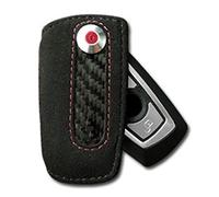 WJBABJ Cubierta de Llave de Coche Caja de Clavos de Cuero para BMW 3 5 6 x1 M1 GT F20 F10 F30 F30 520 525 520i 530D E34 E46 E60 E90 Llavero Bolsa de Llavero Tapa remota Fob