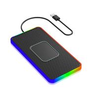 WJDMB Cargador Inalámbrico Coche para Fiat Palio Weekend Scudo Viaggio, Alfombrilla De Carga Inalámbrica para Coche Panel Antideslizante Sensor Automático, B 30cm USB Plug Cable