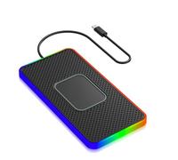 WJDMB Cargador Inalámbrico Coche para Fiat Sedici/Siena Petra Palio/Strada, Alfombrilla De Carga Inalámbrica para Coche Panel Antideslizante Sensor Automático,A 30cm Type-C Plug Cable