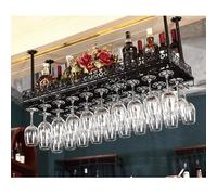 WJDREPKHY Botellero de Techo, botellero invertido con Brazo articulado, con Soporte para Copas, botellero Industrial Redondo Colgante para decoración de hogar, Bar, Cocina, Estante de Almacenamiento,