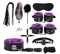 WJE Juguetes êróticôs para adultôs Peso para Tobillo Ṣȅxô Pareja Placer B`D`S`M Pack Hombres Bǒǹdâgê Kît Juegôs Juguetes Šêsxualȅs para Parejas Ofertas Šêxualês 11Pices/Set Púrpura