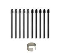 Wjelet 10 puntas de repuesto para Wacom Pro Pen 2 compatibles con Slim Classic 3D Pen Stylus accesorios negro para Cintiq Pro DTH1320/1620/2421/3221 Intuos Pro PTH460/660/860 y Mobile Studio Pro