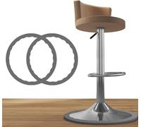 Wjelet 2 anillos protectores de patas de taburete de bar, anillos de goma antideslizantes para protección del suelo, ajuste elástico para bases redondas de 14.5 a 16.5 pulgadas, cubierta de silicona