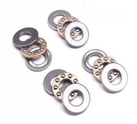 Wjelet 4 rodamientos de bolas F8-22M miniatura de 8 mm x 22 mm x 7 mm de grosor de acero cromado con arandelas para ingeniería mecánica, sistemas transportadores, aplicaciones industriales