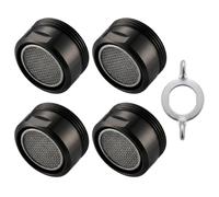 Wjelet 4 unidades de perladores para grifos M24, aireadores de ahorro de agua con filtro y filtro de acero inoxidable, incluye llave Perlator (M24/24 mm)