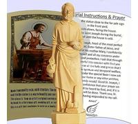 Wjelet Estatua de San José para vender casa, estatua de San José para vender casas, juego completo con tarjetas de instrucciones y oración, estatua de San José para vender casas