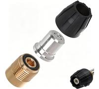 Wjelet Hidrolimpiadora boquilla de pistola de 1/4 pulgadas, conexión rápida, accesorios 25035, boquilla de alta presión + protector de boquilla, compatible con limpiadores de alta presión Kärcher HD