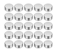 Wjelet Imanes de neodimio de 10 x 5 mm, 20 unidades, extrafuertes, planos, pequeños imanes para frigorífico, pizarra magnética, manualidades, oficina