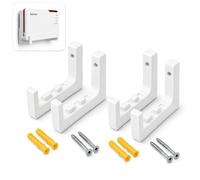 Wjelet Juego de 2 soportes de pared para AVM Fritz!Box 5690/5690 Pro | Material plástico resistente, forma precisa, fácil montaje, fijación segura, diseño que ahorra espacio, fabricado en Alemania