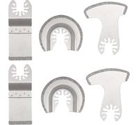 Wjelet Kit de accesorios multiherramienta de diamante de 6 piezas, cuchillas multiherramienta para herramienta de eliminación de lechada compatible con DeWalt Makita Einhell Dremel