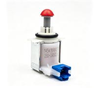 Wjelet Lavavajillas Válvula de desagüe compatible con Bosch Siemens Neff Constructa 11033896 sustituye a 00631199, válvula solenoide para bolsa de agua inferior corregida error E19 63 x 44 x 38 mm