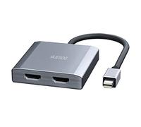 WJESOG Mini DisplayPort a Doble HDMI con Resolución 4K@60Hz, Concentrador de DisplayPort a 2 HDMI, Compatible con Transmisión Multisecuencia y Resolución 4K para Windows y Mac.