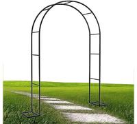 WJFTODAY Arco de cenador de jardín con Marco de Acero, Arco de Metal Resistente a la Inte enrejada Independiente de 1,2 m, 1,4 m, 1,8 m, 2,4 m, 3 m, 3,5 m de Ancho, Arco de jardín, Verde, W1.8M*H2.2M