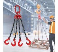WJFTODAY Cadenas de elevación de Acero G80 MN de Alta Resistencia para eslingas de grúa: IA para eslingas de grúa: construcción Duradera y Resistente, Ideal para Aplicaciones de elevación Industrial.