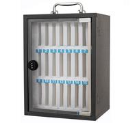 WJFTODAY Caja de Acero con Cerradura de combinación para Guardar teléfonos móviles, taquióviles, taquillas de Pared para escuelas y oficinas, Salas de conferencias, Compartimentos Seguros de 24 bits.