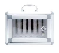 WJFTODAY Casillero para teléfono Celular de Pared - 6/12/24/36/48/60 Ranuras Estuche de aanuras Estuche de aleación de Aluminio para escuelas y Empresas Solución de Almacenamiento Segura y optimizada