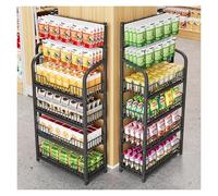 WJFTODAY Estante de exhibición de Aperitivos para supermercado (Paquete de 2), Resistente, la Oficina, para Puesto de Comida, Comercial, Independiente, para Dulces y Alimentos (L 50 cm/19,7 Pulgadas)