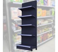 WJFTODAY Estante de exhibición de supermercado, Soporte de exhibición de 5 estantes para e Papas Fritas, Dulces, Juguetes, comestibles, Organizador de refrigerios de pie (Color: LxAnxAl, tamaño: 70X)