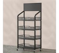 WJFTODAY Estante de exhibición Grande para refrigerios, estantes organizadores, Estante d Patas Antideslizantes, Estante utilitario para despensa, Soporte Organizador de Frutas y Verduras para Cocina