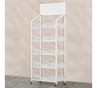 WJFTODAY Estante de exhibición Grande para refrigerios, estantes organizadores, Estante d Patas Antideslizantes, Estante utilitario para despensa, Soporte Organizador de Frutas y Verduras para Cocina