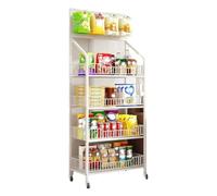 WJFTODAY Estante de exhibición para Tiendas, Estante de exhibición para Tiendas, Soporte Das y Ganchos, Estante de exhibición para Dulces y refrigerios, para supermercados y hogares, Negro, 4 Niveles