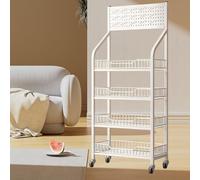 WJFTODAY Estante de exhibición para Tiendas, Expositor de Dulces, Expositor metálico para, Organizador metálico Resistente para Patatas Fritas, para Tiendas, Cocina y Oficina, Color Negro, 5 Unidades