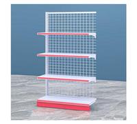 WJFTODAY Estante de exhibición para Tiendas minoristas, Estante de exhibición de supermero de pie Resistente, Organizador de refrigerios de Metal para exhibición y Almacenamiento en Tiendas de Cocina