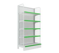 WJFTODAY Estante para Frutas y Verduras, Estante de exhibición para supermercado, Cesta outas y Verduras, para Farmacia, despensa, casa, Oficina, Estante de Almacenamiento de Alambre, fácil de Montar