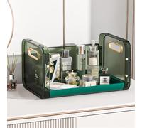 WJFTODAY Estante para refrigerios, Armario, Estante para refrigerios de Sala de Estar, canizador deslizable, Carrito de Almacenamiento con Ruedas, Almacenamiento de Frutas y Verduras (Verde, 1 Nivel)