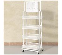 WJFTODAY Estantería de exhibición para Tiendas, Expositor de Dulces, Estante metálico partor de Snacks con Ruedas y 10 Ganchos, Organizador de Pan Grande y versátil, para Tiendas, cocinas y oficinas.