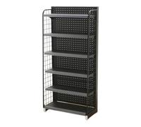 WJFTODAY Estantería de exhibición Robusta para supermercados, Estante de Acero para dulcede pie para Alimentos, Estante Comercial para comercios, dispensador de Bebidas y Aperitivos, 60 × 30 × 130 cm