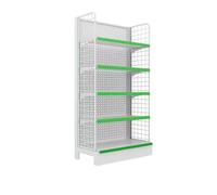 WJFTODAY Estantería de Pared Tipo góndola de 5 estantes para Tiendas minoristas: estantescados, Ideal para Tiendas de conveniencia, comestibles, Suministros de Oficina o licorerías (70 x 40 x 135 cm)