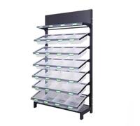 WJFTODAY Estantería de Venta de Snacks de 1,8 m de Alto, Organizador Grande para supermere Alto, Organizador Grande para supermercados al por Mayor con Caja de PP Transparente Desmontable (6 Niveles)