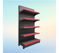 WJFTODAY Estantería góndola para Tiendas minoristas: estanterías para supermercados y Tie Almacenamiento versátil de Pared para comestibles, licores y artículos de Oficina (pequeña, 90 x 43 x 135 cm)